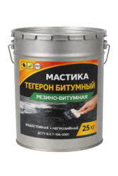 ТЕГЕРОН Битумный ЭКОБИТ ведро 25, 0 кг мастика резино-битумная